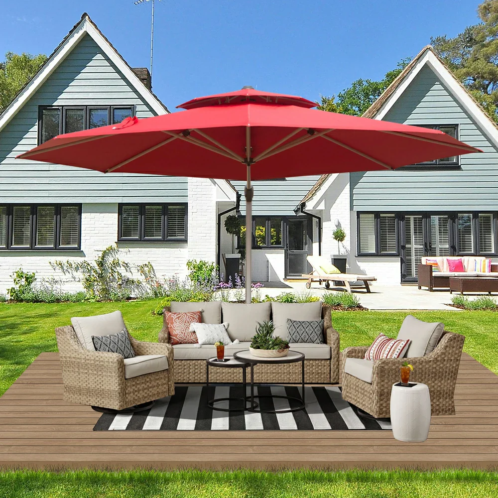 Cantilever Patio Umbrella - Round - Image 38