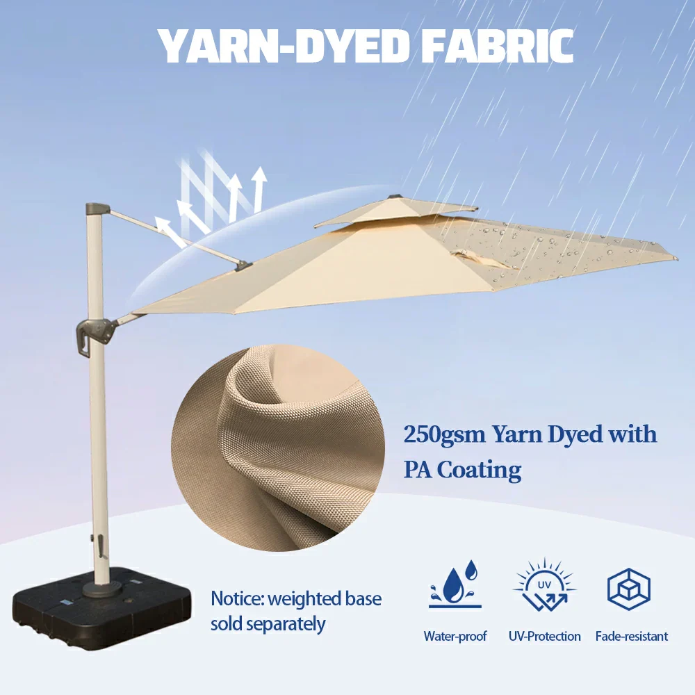 Cantilever Patio Umbrella - Round - Image 4