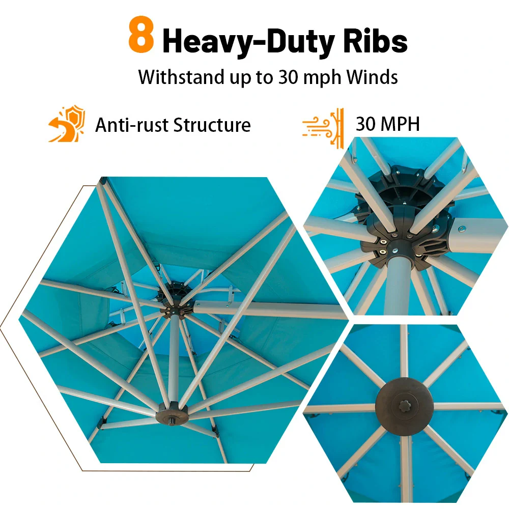 Cantilever Patio Umbrella - Round - Image 42