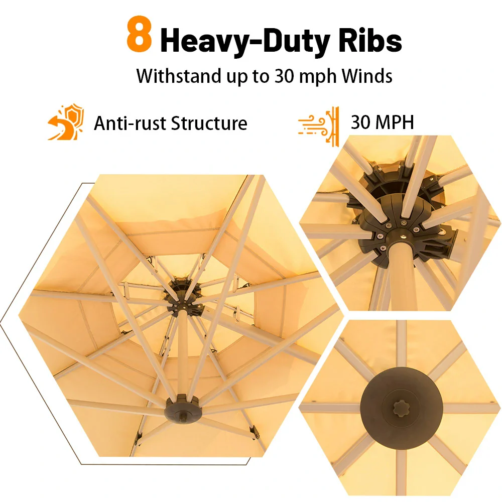 Cantilever Patio Umbrella - Round - Image 5