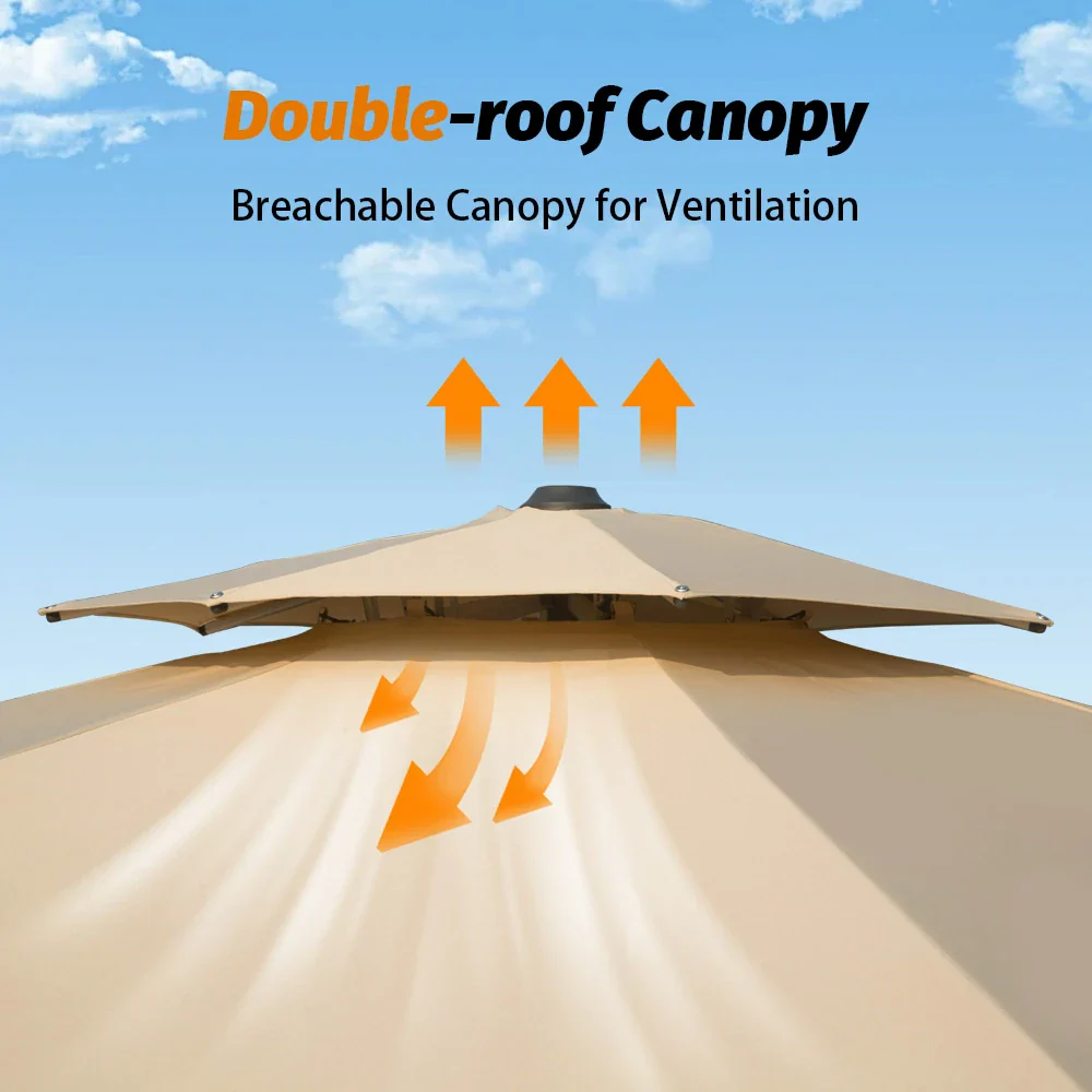 Cantilever Patio Umbrella - Round - Image 8