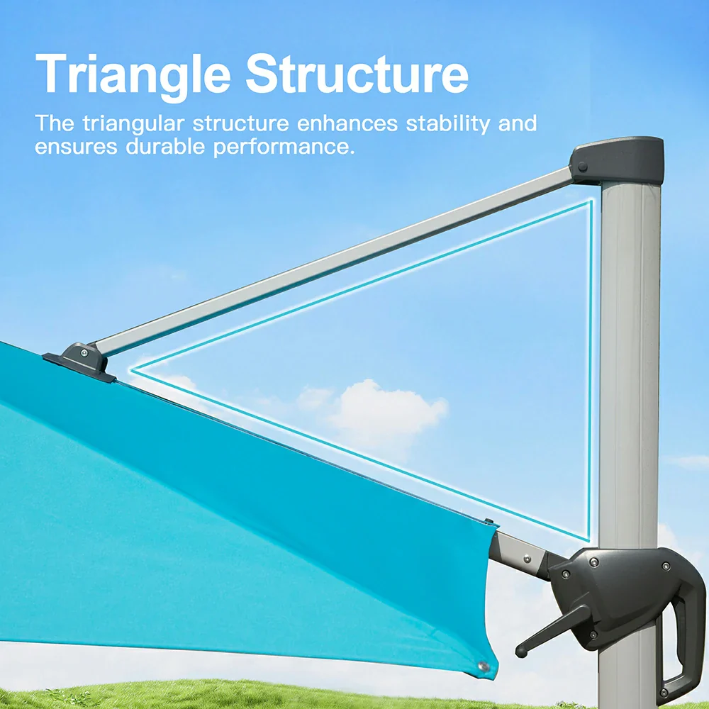 Cantilever Patio Umbrella - Square - Image 27