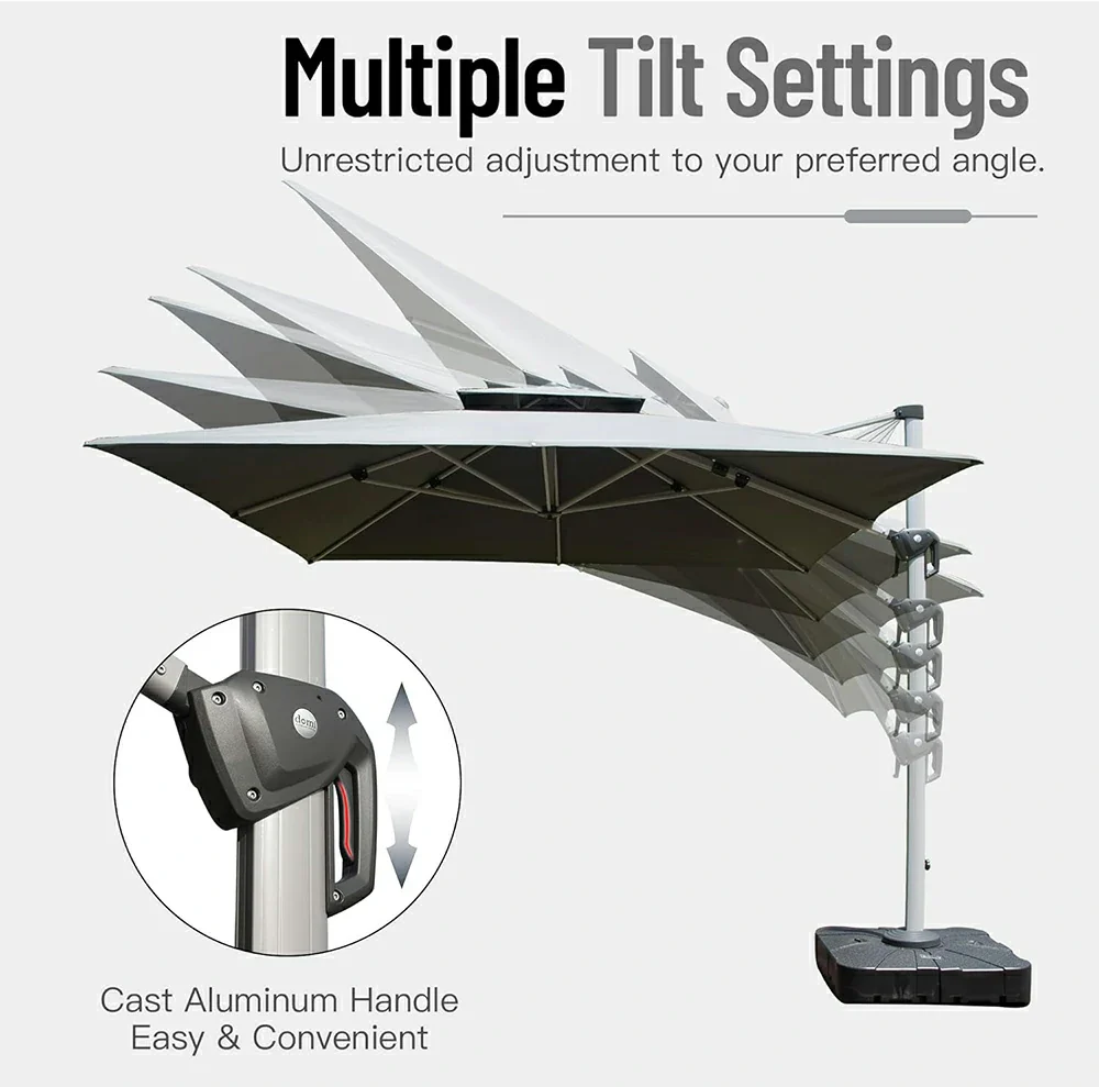 Cantilever Patio Umbrella - Square - Image 32