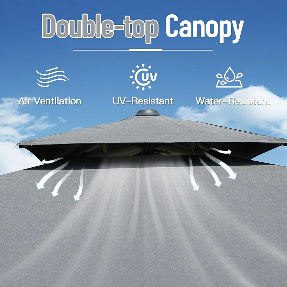 Cantilever Patio Umbrella - Square - Image 35