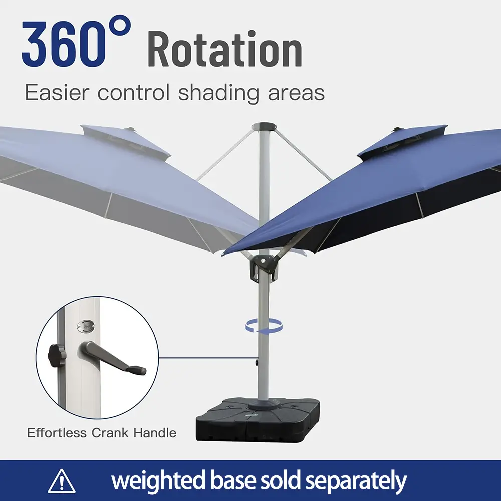 Cantilever Patio Umbrella - Square - Image 41
