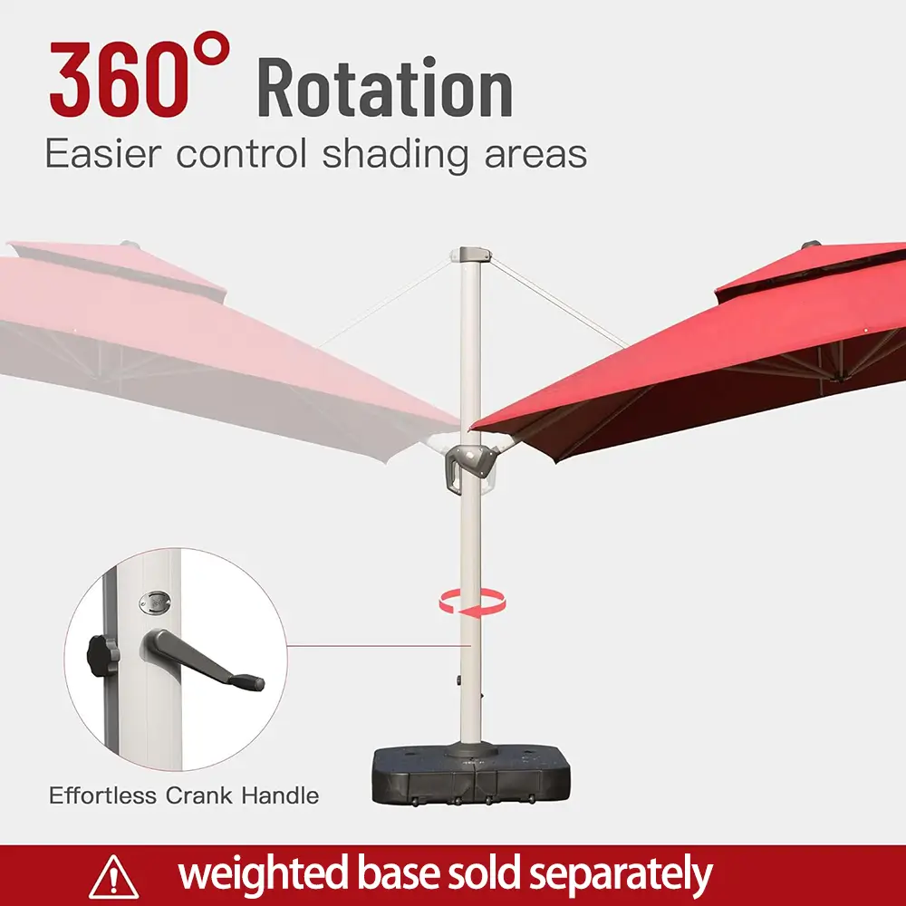 Cantilever Patio Umbrella - Square - Image 48