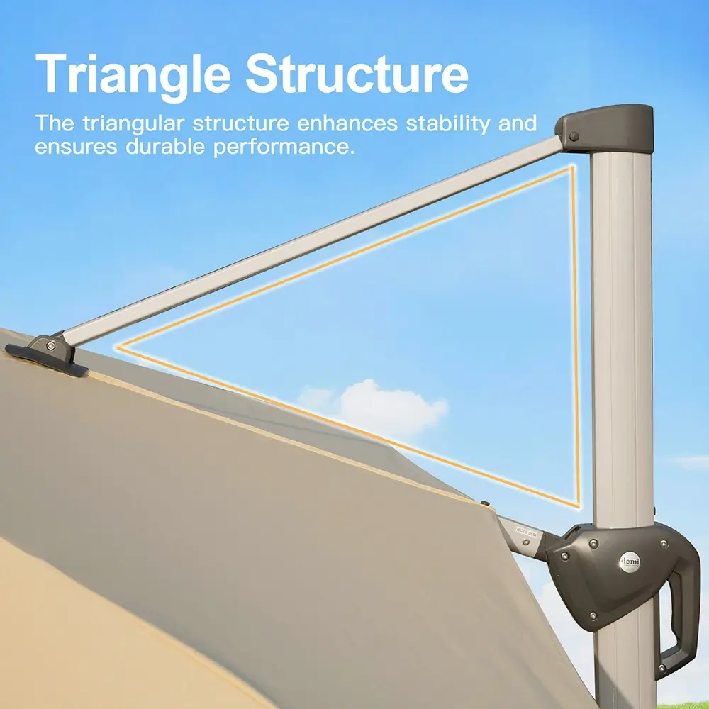 Cantilever Patio Umbrella - Square - Image 8