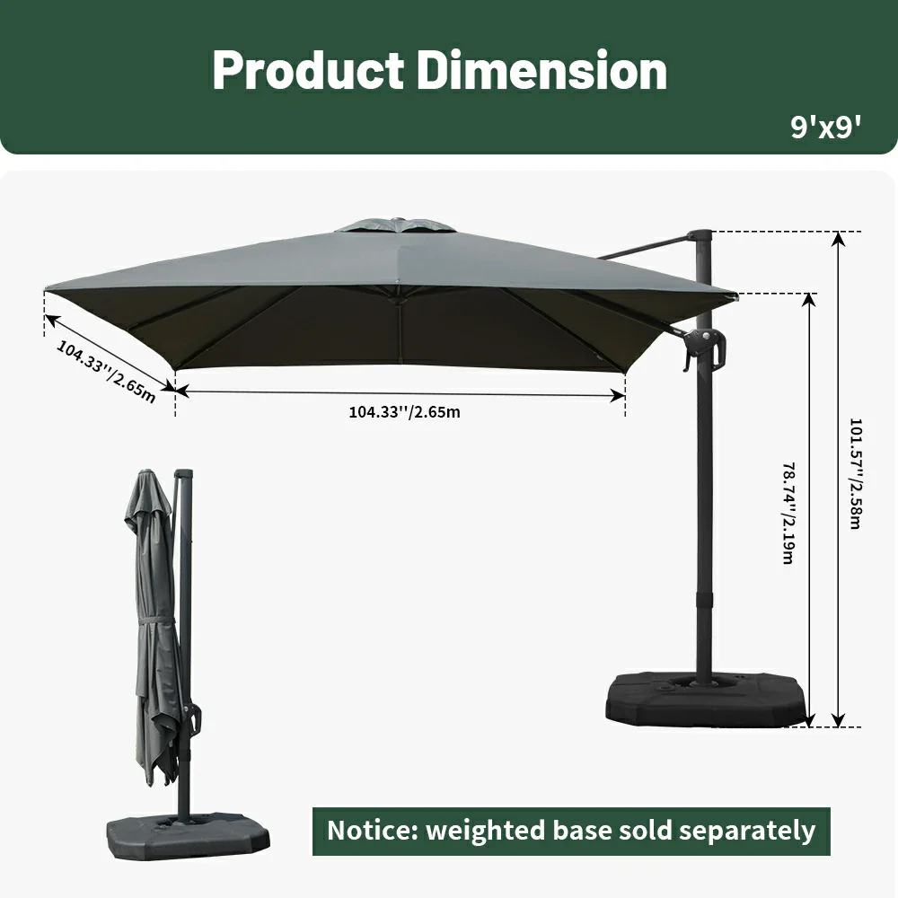 Cantilever Umbrella- Single Top - Image 11