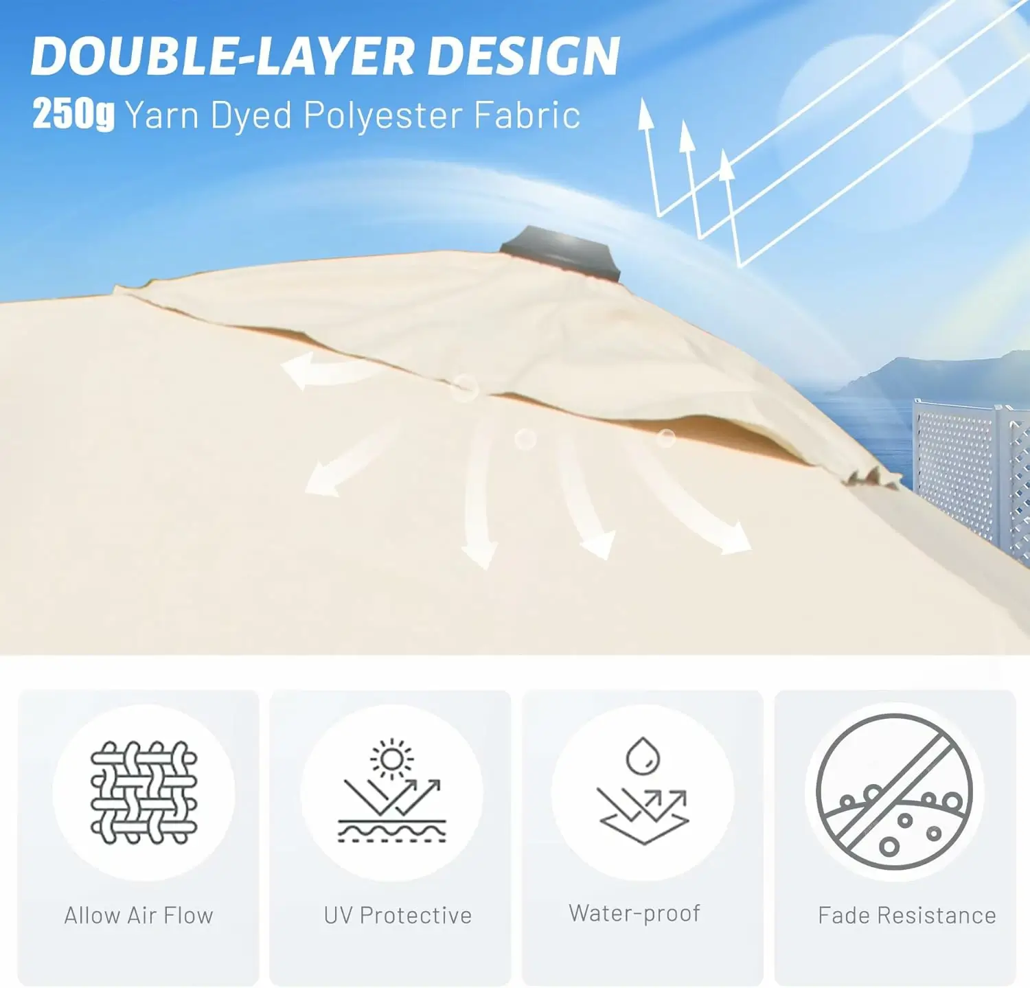 Cantilever Umbrella- Single Top - Image 112