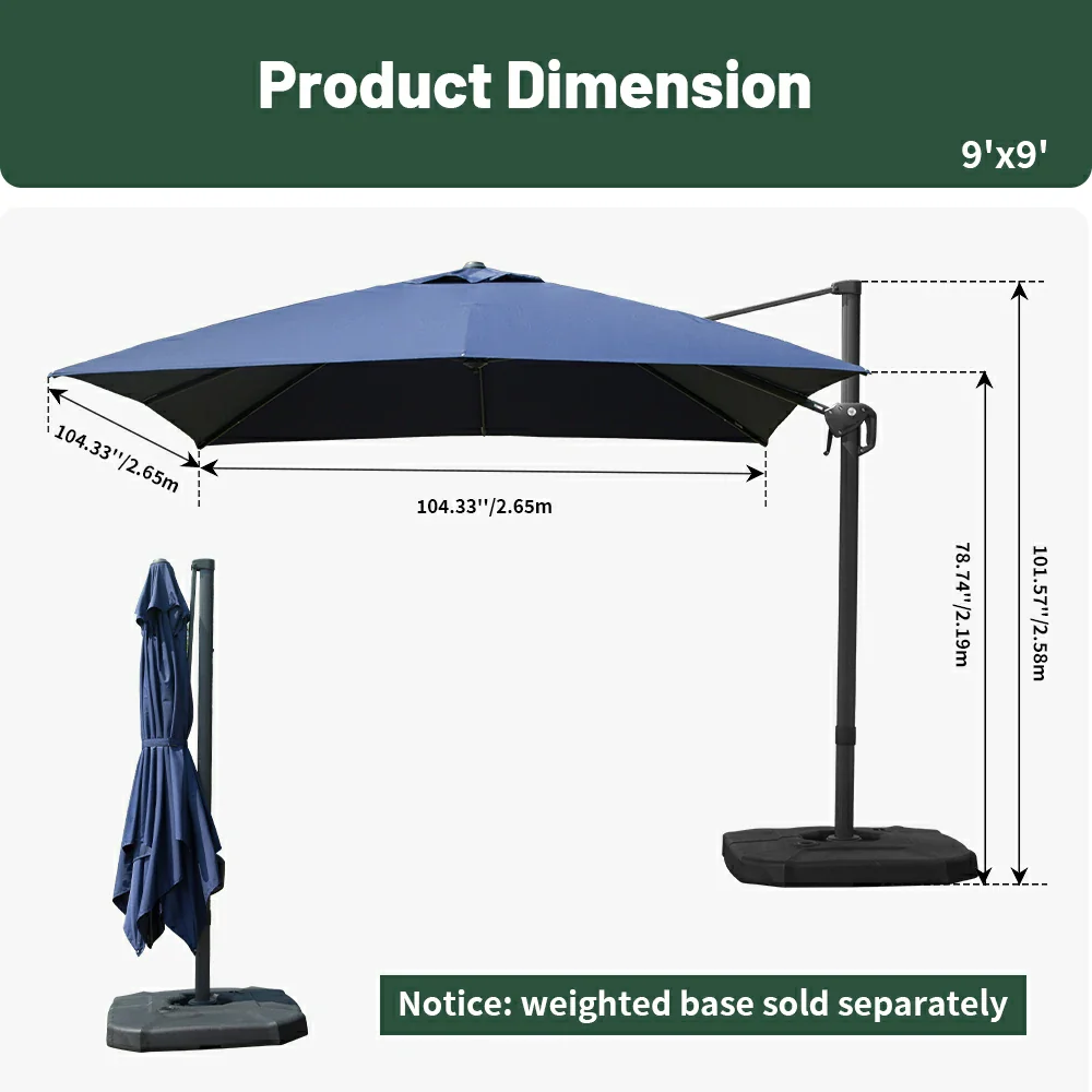 Cantilever Umbrella- Single Top - Image 19