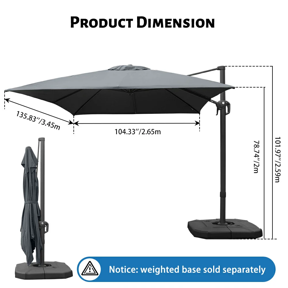 Cantilever Umbrella- Single Top - Image 35