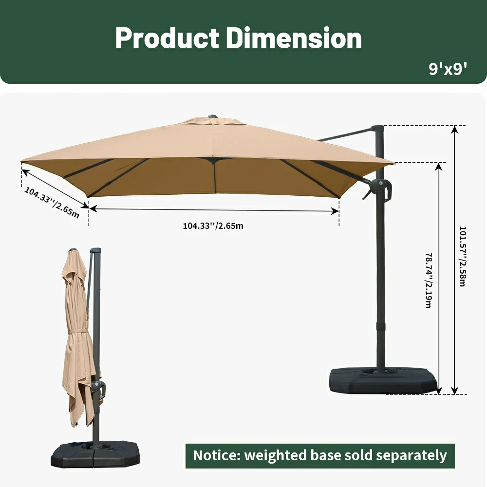 Cantilever Umbrella- Single Top - Image 4