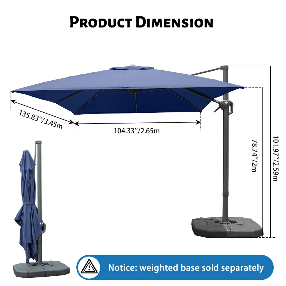 Cantilever Umbrella- Single Top - Image 43