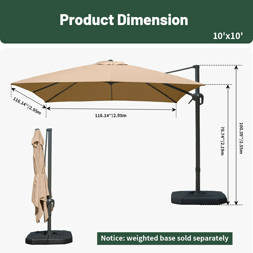 Cantilever Umbrella- Single Top - Image 51