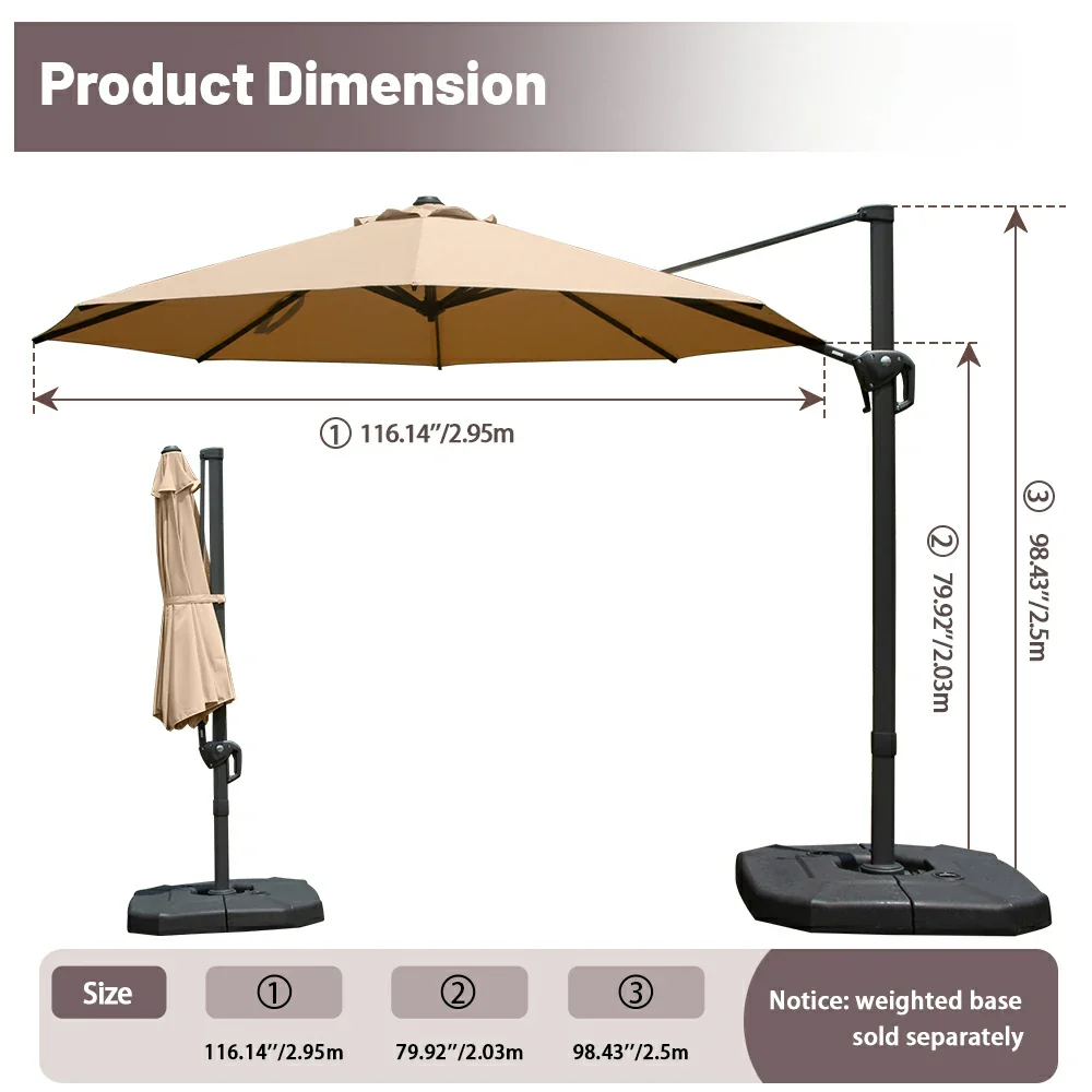 Cantilever Umbrella- Single Top - Image 75