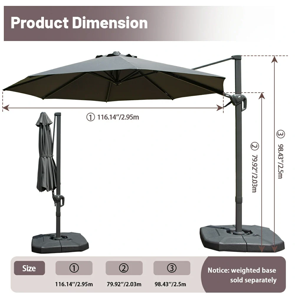 Cantilever Umbrella- Single Top - Image 83