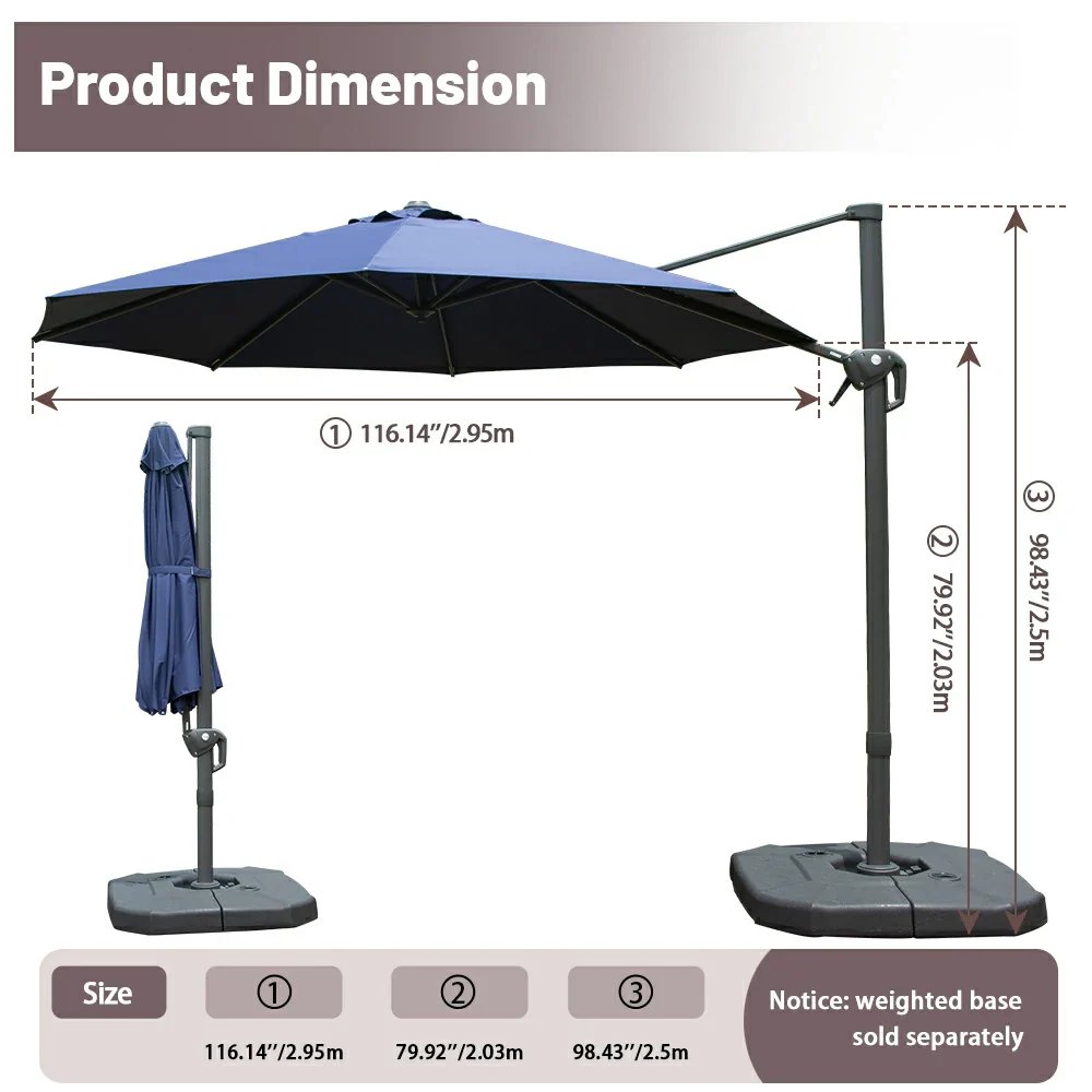 Cantilever Umbrella- Single Top - Image 91