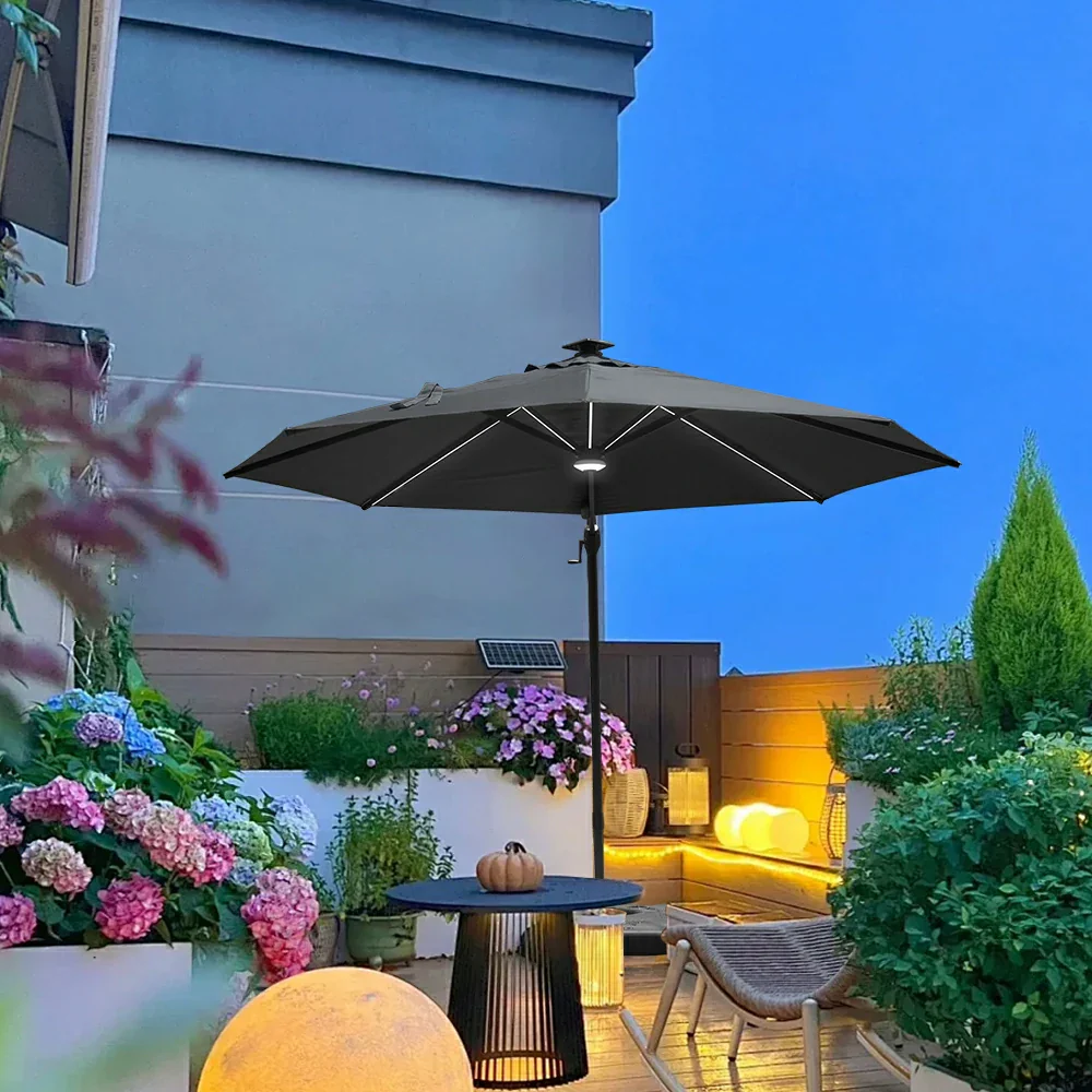 Cantilever Umbrella with Lights - Single Top - Image 12