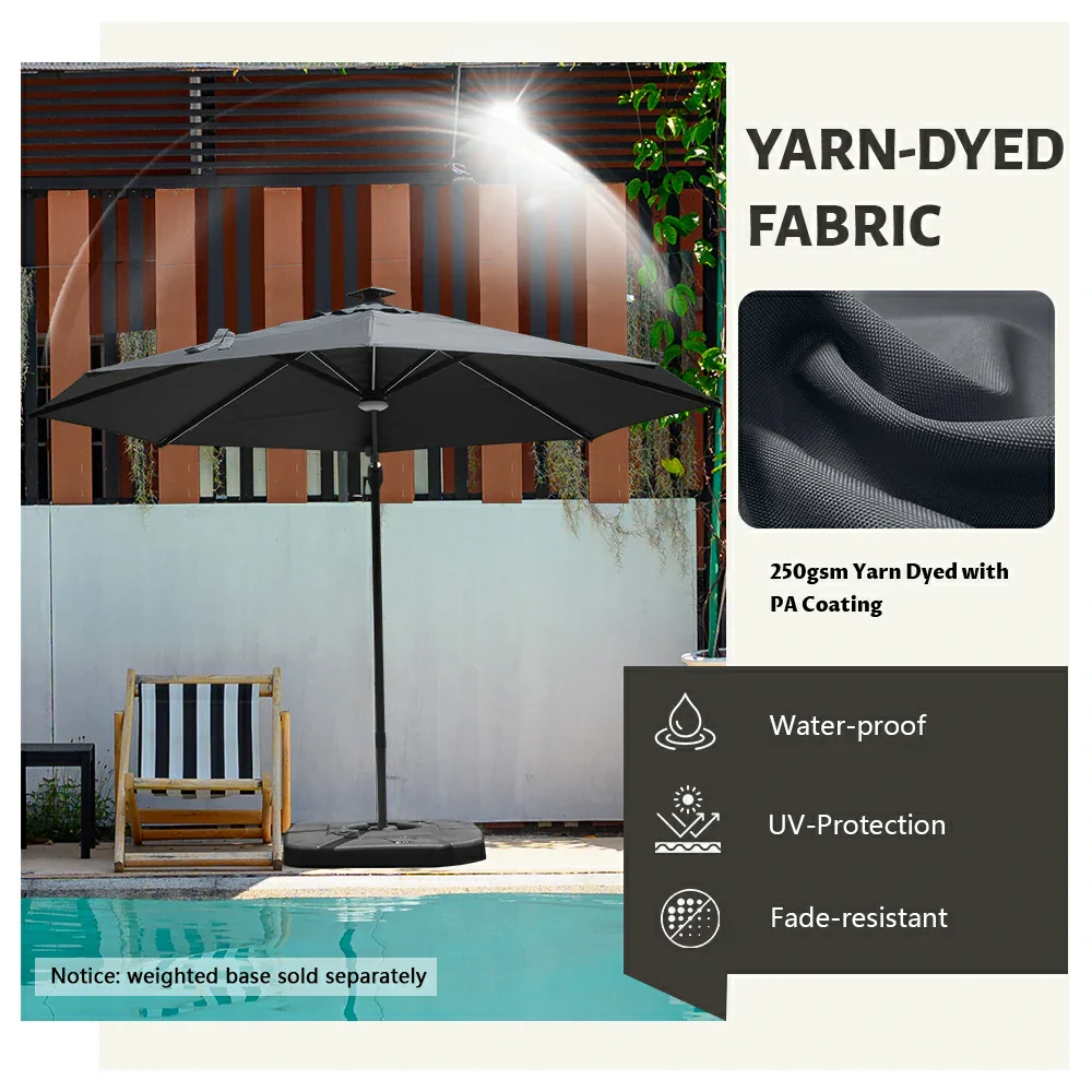 Cantilever Umbrella with Lights - Single Top - Image 14