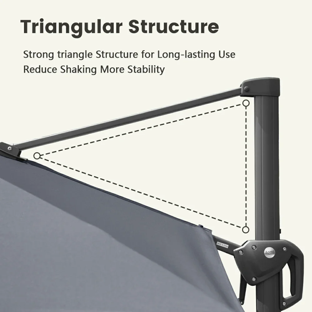 Cantilever Umbrella with Lights - Single Top - Image 19