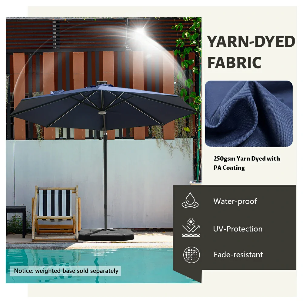 Cantilever Umbrella with Lights - Single Top - Image 24