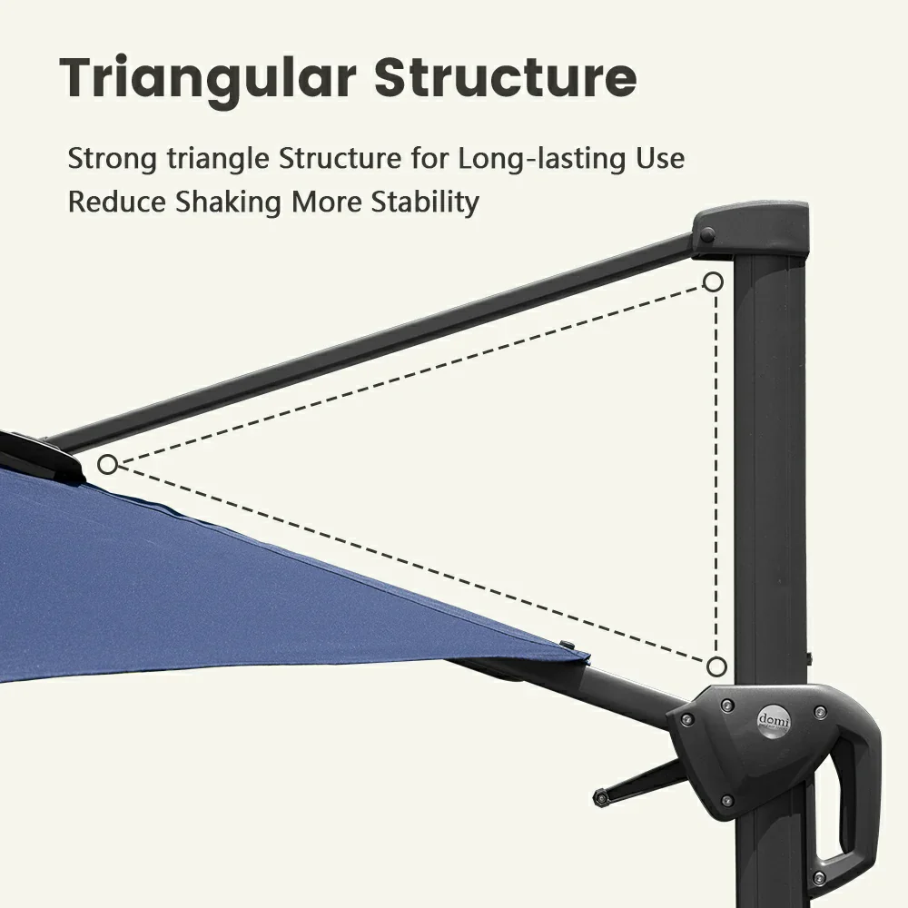 Cantilever Umbrella with Lights - Single Top - Image 29