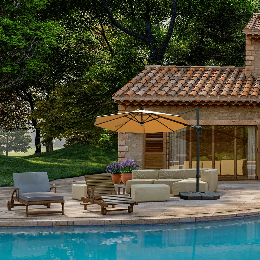 Cantilever Umbrella with Lights - Single Top - Image 9