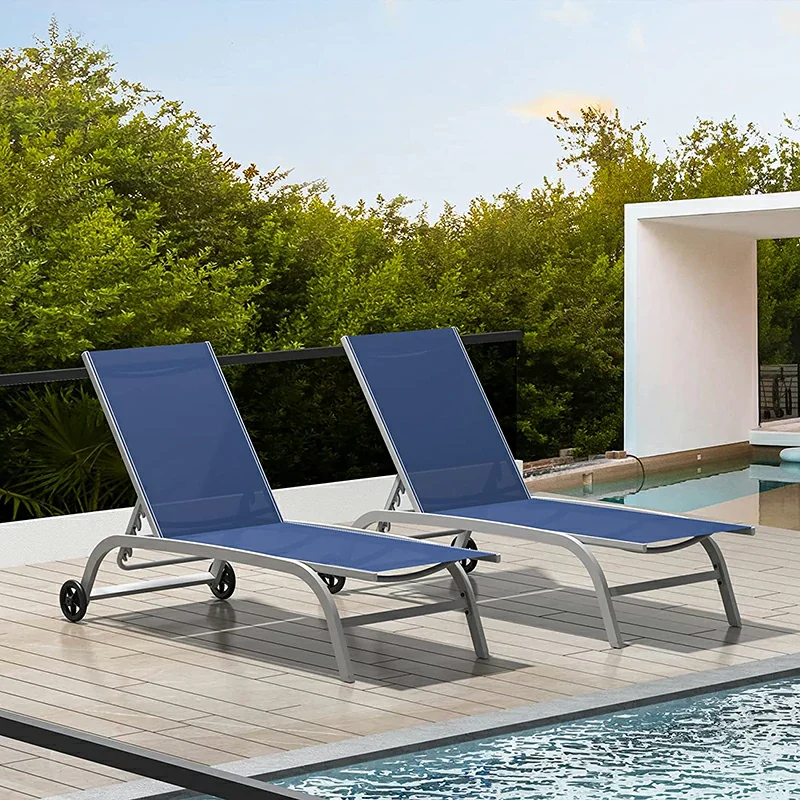 Chaise Lounge Outdoor Set - 2 Chairs - Image 11