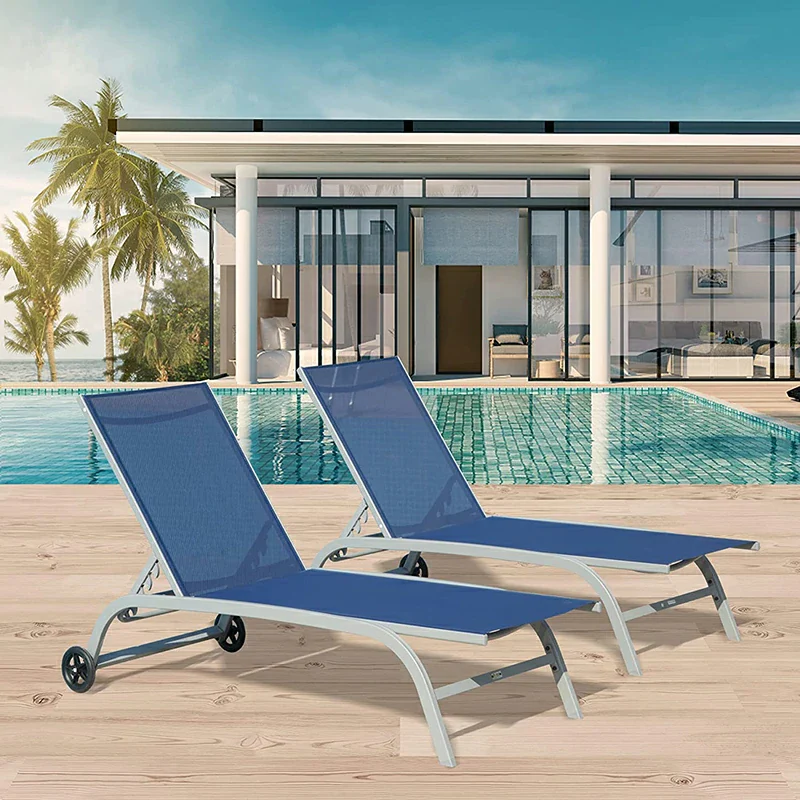 Chaise Lounge Outdoor Set - 2 Chairs - Image 12