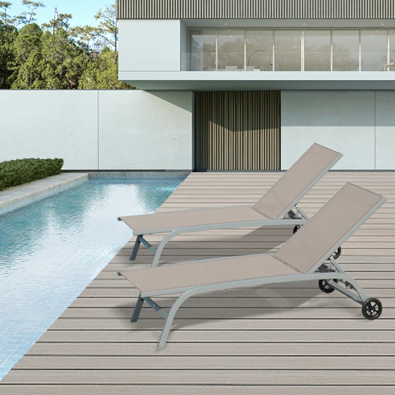 Chaise Lounge Outdoor Set - 2 Chairs - Image 21