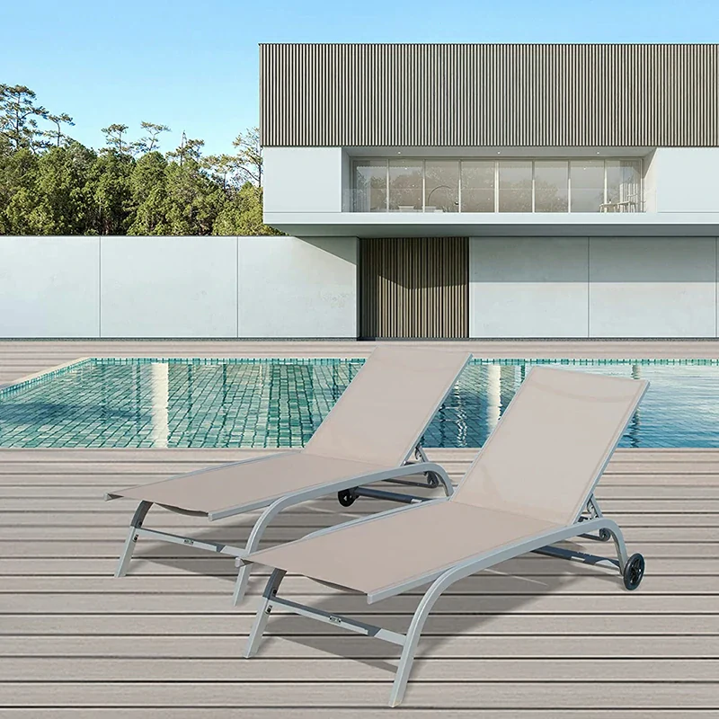 Chaise Lounge Outdoor Set - 2 Chairs - Image 22