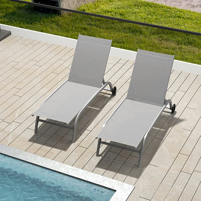 Chaise Lounge Outdoor Set - 2 Chairs - Image 32