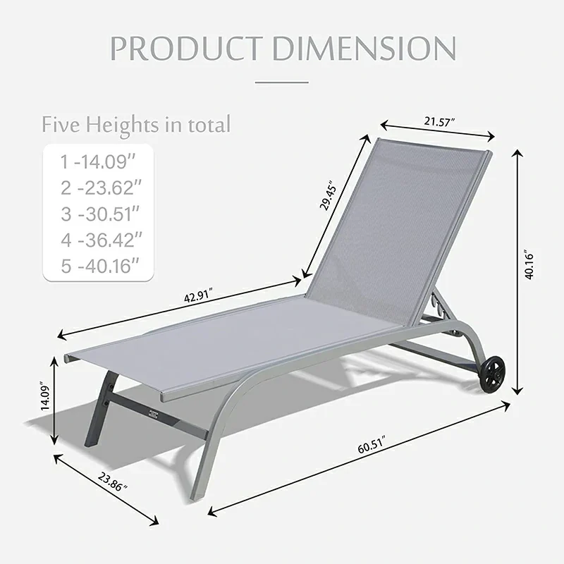 Chaise Lounge Outdoor Set - 2 Chairs - Image 33