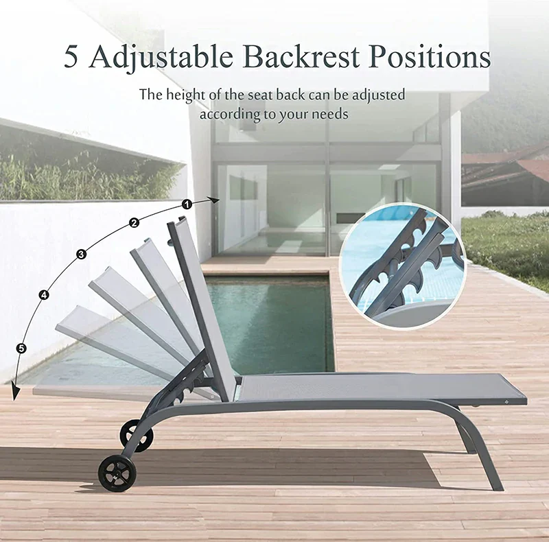 Chaise Lounge Outdoor Set - 2 Chairs - Image 35