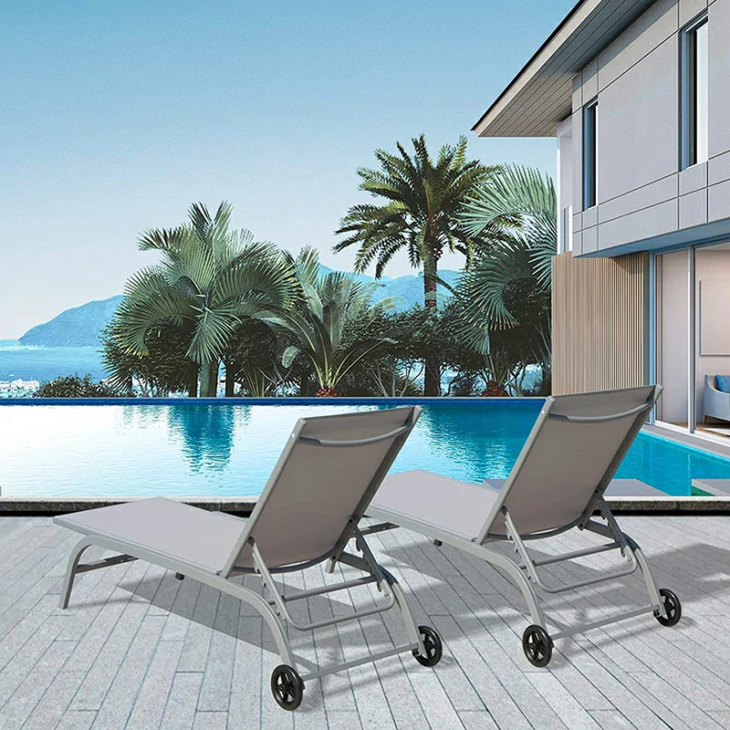Chaise Lounge Outdoor Set - 2 Chairs - Image 37