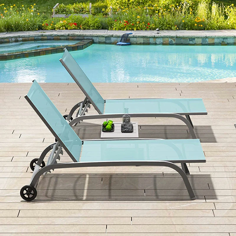 Chaise Lounge Outdoor Set - 2 Chairs - Image 8