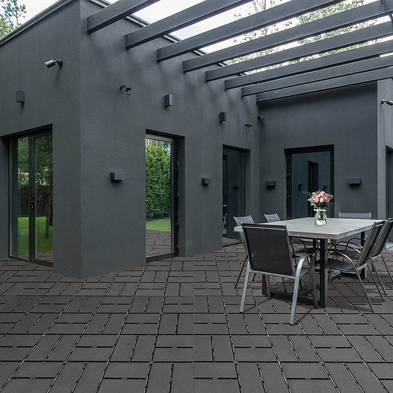 Checked Patio Interlocking Deck Tiles 27Pcs - Image 11