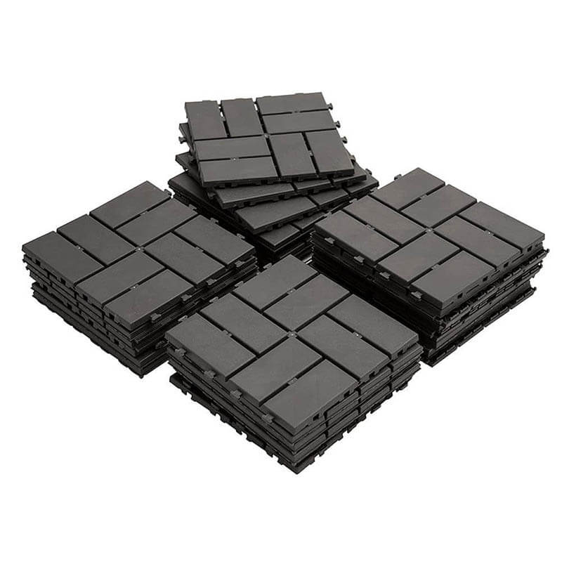Checked Patio Interlocking Deck Tiles 27Pcs - Image 7