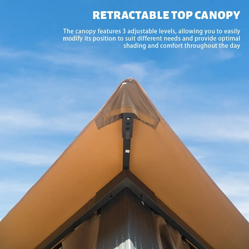Double Roof Soft Top Canopy Gazebo - Image 17