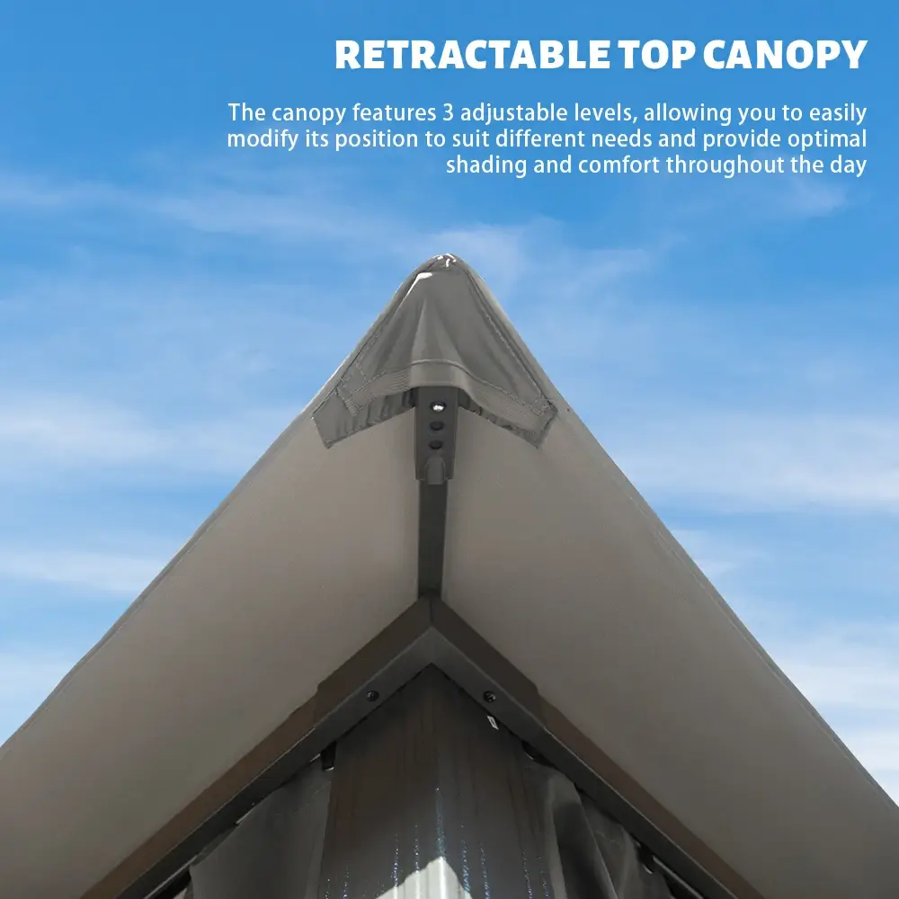 Double Roof Soft Top Canopy Gazebo - Image 26