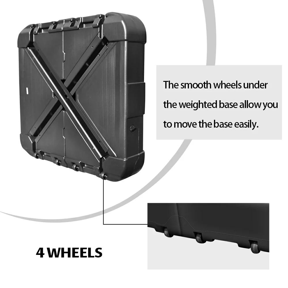 Double Top Cantilever Patio Umbrella Base- 330 LBS - Image 4