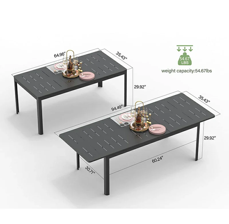 Expendable Patio Dining Table - Image 7