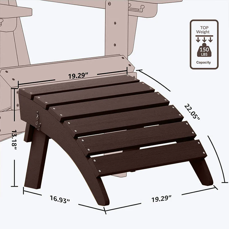 Folding Adirondack Ottoman - Image 32