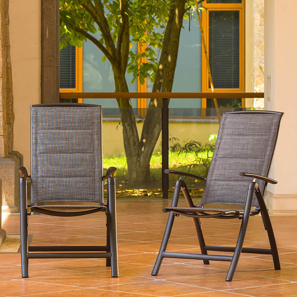 Folding Patio Chairs Set of 2 - Image 9