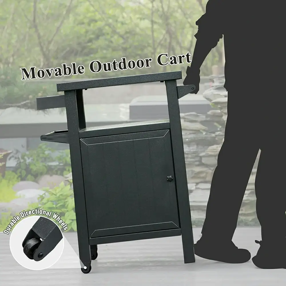Grill Cart Brown - Image 20
