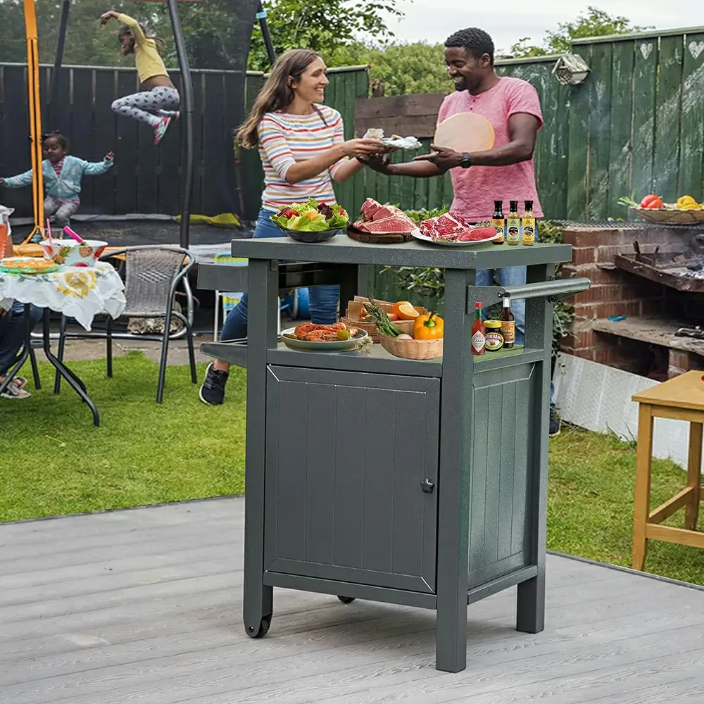 Grill Cart Brown - Image 22