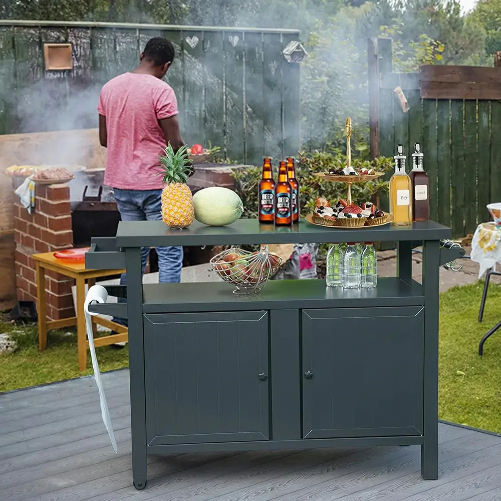 Grill Cart Brown - Image 30