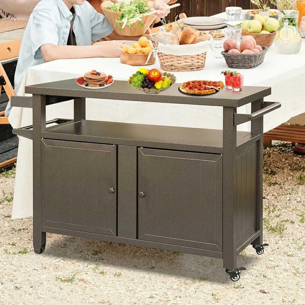 Grill Cart Brown - Image 31