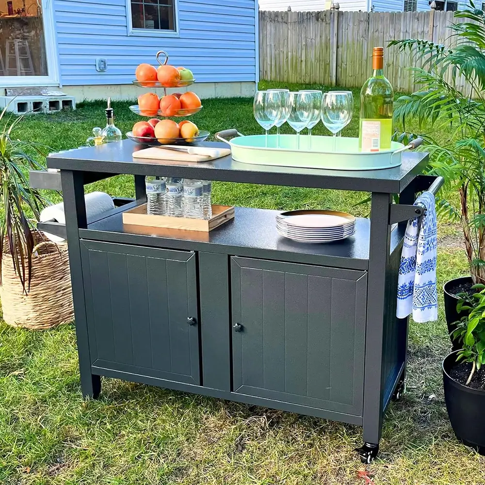Grill Cart Brown - Image 40
