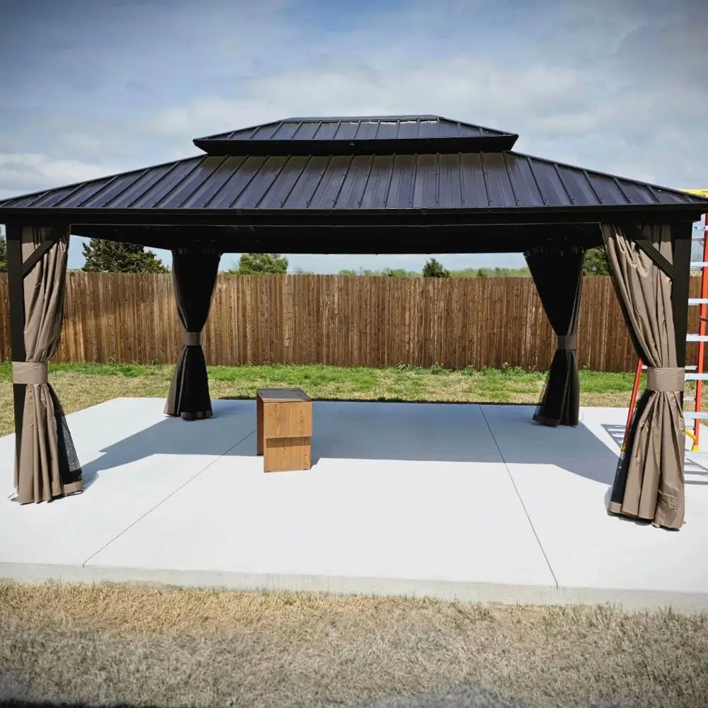 Hardtop Gazebo Classic W/ Netting & Curtain - Image 125